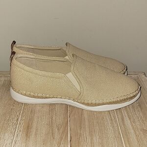 Sam Edelman Kassie Slip on Sneaker Espadrille size 10.5 M Metallic Wave